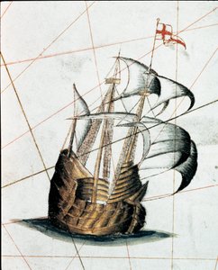 Genoise-karavelli (portulanin yksityiskohta