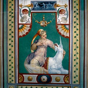 Siveyden allegoria (fresko) tekijältä Giallo Fiorentino