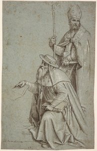 Pyhä Hieronymus ja Pyhä Augustinus / Ambroseus tekijältä Giambattista Moroni