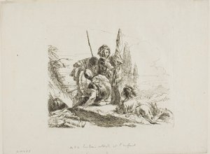 Tres soldats i un nen, de Capriccifinnish tekijältä Giambattista Tiepolo