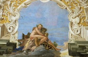 Aika sieppaa kaunotar Pluto sieppaa Persephone, noin 1746.