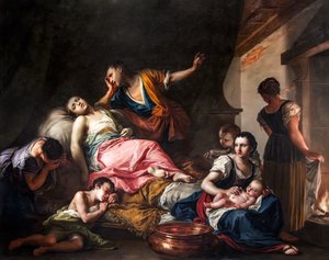 Rachelin kuolema tekijältä Giambettino Cignaroli