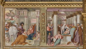 Keskiaukio, viides pohjoisosa, Maagien palvominen, temppelin esittely, Gian Francesco Bembo