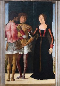 Brutus, Lucretia ja Collatinus, noin 1490 (öljy ja tempera paneelille). tekijältä Gian Francesco de