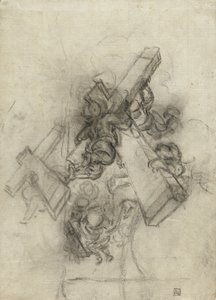 Putti kantaa ristiä, 1672-75 tekijältä Gian Lorenzo Bernini