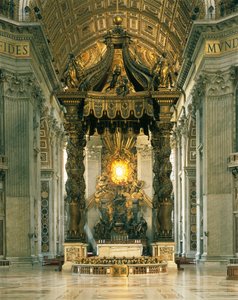 Pyhän Pietarin katos (Baldacchino) tekijältä Gian Lorenzo Bernini