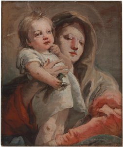 Madonna ja lapsi kultavarpulla tekijältä Giovanni Domenico Tiepolo