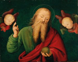 Isä Jumala enkelien kanssa, c. 1510.