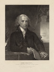James Madison, Yhdysvaltain neljäs presidentti, n. 1828 (litho)