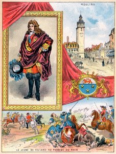 Claude Louis Hector de Villars, ranskalainen armeijan komentaja, 1898 tekijältä Gilbert