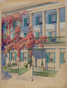 Valurautainen puutarhaparveke, 19351942.