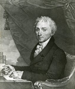 James Monroe, Yhdysvaltain 5. presidentti (b/w litho) tekijältä Gilbert Stuart