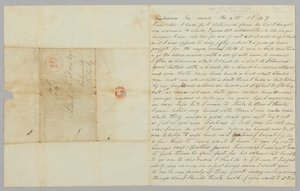 Giles Saundersin kirje Samuel Foxille koskien orjakauppaa, 9. maaliskuuta 1847. tekijältä Giles Saunders
