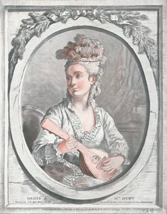 Madame Huetin muotokuva 1700-luvulta tekijältä Gilles Demarteau