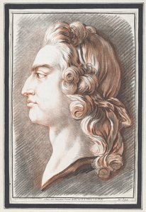 Ludvig XV tekijältä Gilles Demarteau, the Elder, after Jean François Clermont