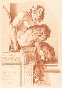 Satyyri tekijältä Gilles Demarteau the Elder after René Michel Slodtz after Annibale Carracci