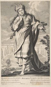 Artemis, n. 1639-40. Tekijät: Gilles Rousselet, Abraham Bosse.