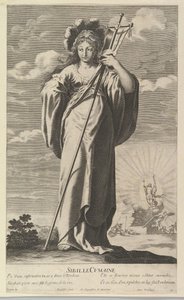 Sibyl of Cumae, n. 1635. Tekijät: Gilles Rousselet, Abraham Bosse.