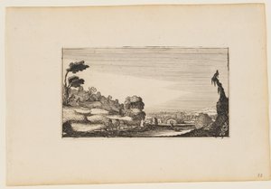 Hilly Panorama, alkaen Kaksitoista maisemia Figures tekijältä Gillis van Scheyndel