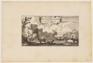 Nimiölehti, teoksesta Kaksitoista maisemaa kuvineen (Twelve landscapes with Figures)