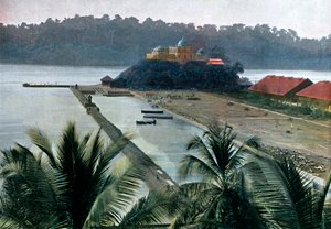 Port Blair, Andamaanien ja Nikobarsaarten pääkaupunki, Intian valtameri, c1890