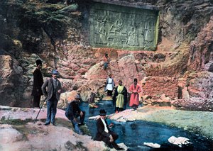 Persian shaahi ja hänen lapsensa, n. 1890.