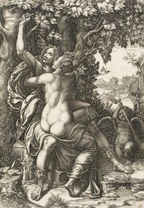 Angelica ja Medoro, n. 1570 tekijältä Giorgio Ghisi