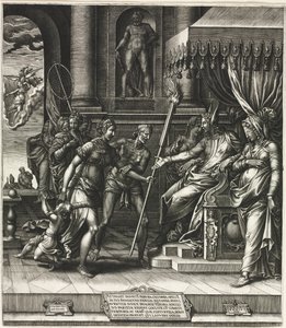 Apellesin roisto, 1560. tekijältä Giorgio Ghisi