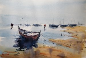 Rauhallinen aamu satamassa