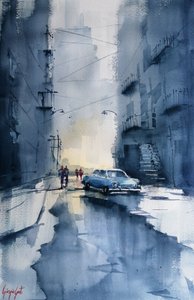 Classic Car City Rain tekijältä Giorgio Gosti