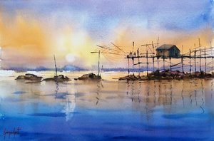 Golden Hour -kalastusmaja tekijältä Giorgio Gosti