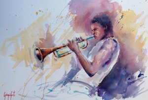 jazztrumpetisti tekijältä Giorgio Gosti