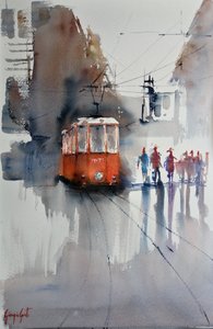 Orange Cityn raitiovaunu tekijältä Giorgio Gosti