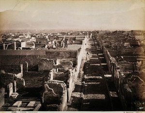 Ilmakuva Pompejin arkeologisesta kohteesta