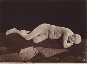 Ihmisen valettu, Pompeji,1873 (kuva) tekijältä Giorgio Sommer