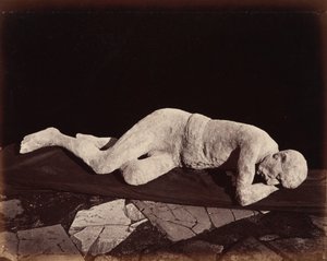 Ihmisen valettu, Pompeji,1873 (kuva) tekijältä Giorgio Sommer
