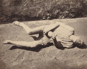 Ihmisen valettu, Pompeji,1873 (kuva) tekijältä Giorgio Sommer