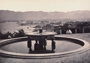 "Panorama Villa Belmontesta suihkulähteellä. Palermo" tekijältä Giorgio Sommer