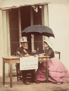 Julkinen kirjailija, Napoli,1865-1870 (kuva) tekijältä Giorgio Sommer