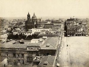 Näkymä Palermoon Porta Nuovasta, Sisiliasta, Italiasta, valokuva Giorgio Sommer tekijältä Giorgio Sommer