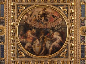Santo Spiriton ja Santa Crocen korttelien allegoria tekijältä Giorgio Vasari