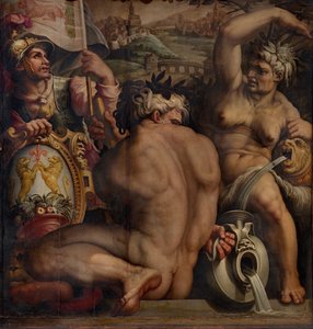 Casentinon allegoria, 1563-1565 tekijältä Giorgio Vasari