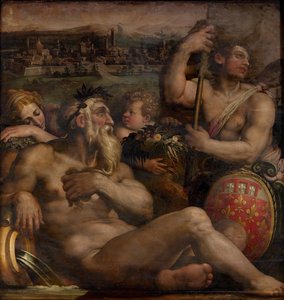 Praton allegoria, 1563-1565 tekijältä Giorgio Vasari