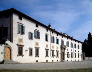 Castellon Villa Medicean julkisivu, noin 1538 tekijältä Giorgio Vasari