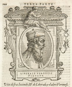 Milano, Biblioteca Braidense, Vite de piv excellent, Giorgio Vasari 1568, Jacopo da Veronan liberaali tekijältä Giorgio Vasari