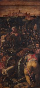 Monteriggionin myrsky, 1563-1565 tekijältä Giorgio Vasari