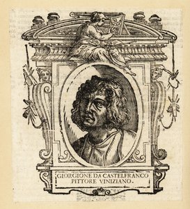 Giorgionen muotokuva, italialainen venetsialaisen koulukunnan taidemaalari korkearenessanssin aikana Venetsiasta, noin 1477-1510 tekijältä after Giorgione