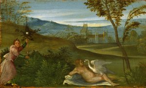 Leda ja joutsen, n. 1500