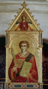 Saint Laurent (San Lorenzo) - Öljy puulle tekijältä Giotto (c.1266 1337)