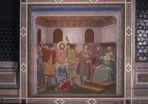 Kristus Kaifaan edessä (Cristo davanti a Caifa), Giotto